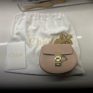 NWT Chloe Mini Drew Bag, Blush Pink